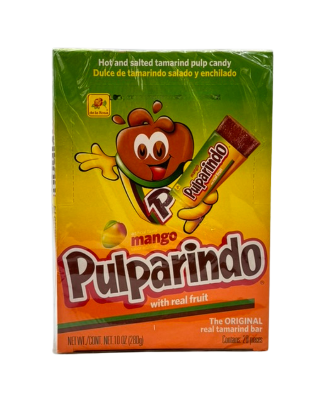 De la Rosa Pulparindo Sabor Mango 20uds.